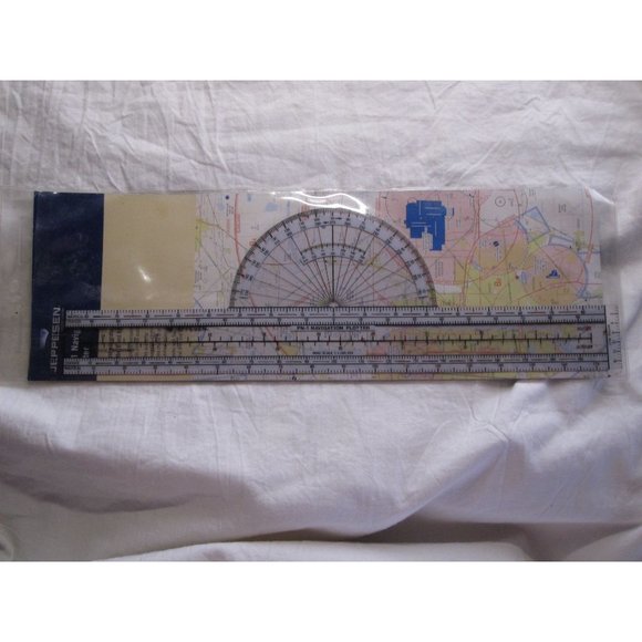 Jeppesen Pn-1 Navigation Plotter Pilot with sleeve and instructions Private/Comm - Picture 1 of 5